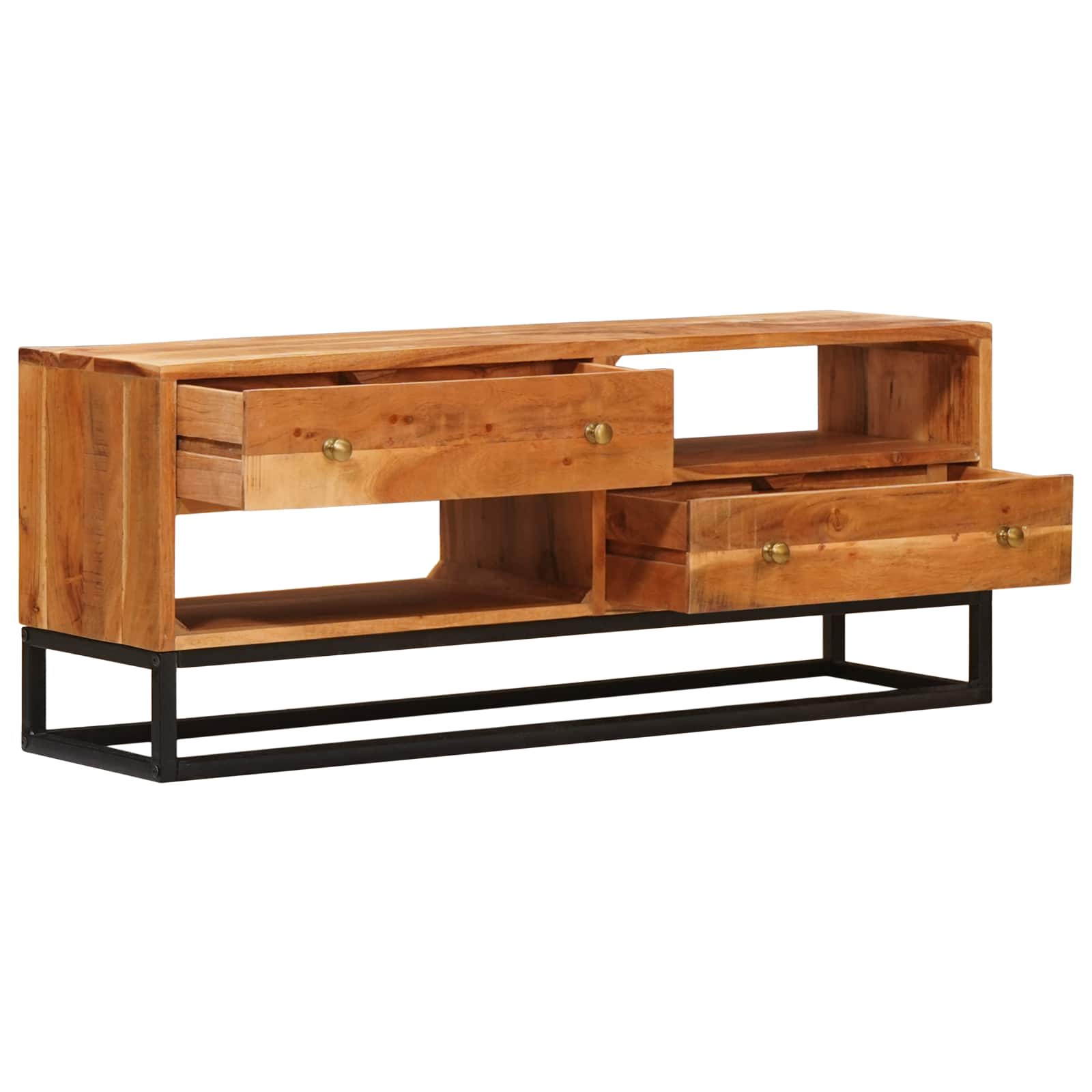 vidaXL Szafka pod telewizor z szufladą Naturalny 110 x 30 x 44 cm