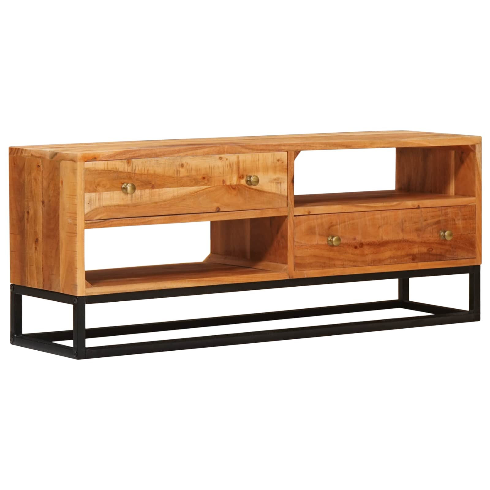 vidaXL Szafka pod telewizor z szufladą Naturalny 110 x 30 x 44 cm