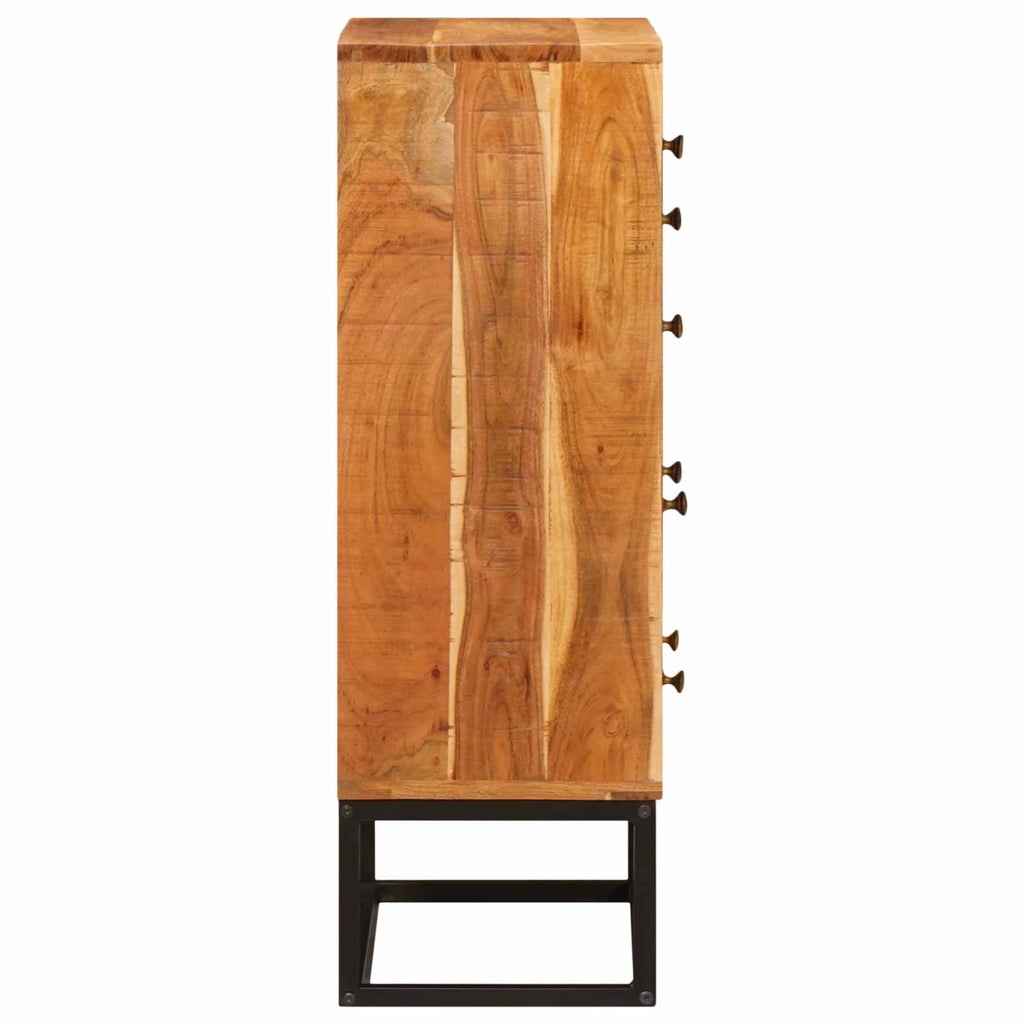 vidaXL Komoda z szufladą Naturalny 55 x 30 x 90 cm Lite Drewno Akacji