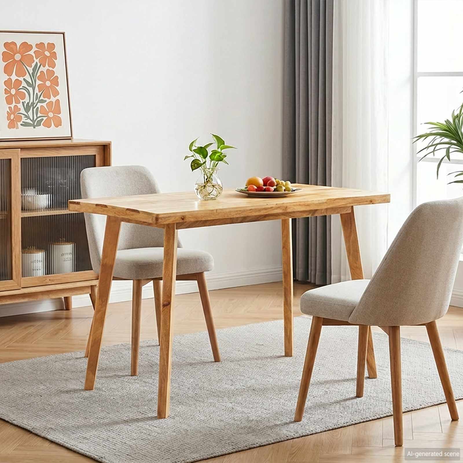 vidaXL Stół jadalniany Naturalny 100 x 55 x 75 cm Drewno z mango