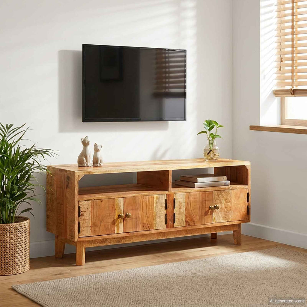 vidaXL Szafy do przechowywania Brązowy 110 x 30 x 45 cm Drewno z mango