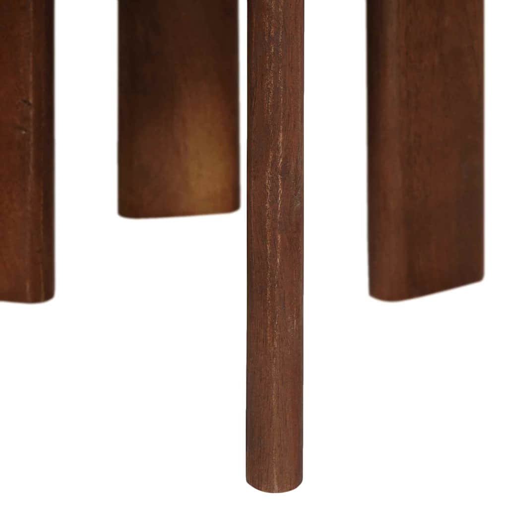 vidaXL Nesting Stoły Kawowe 3 pcs Ciemny brąz Drewno z mango