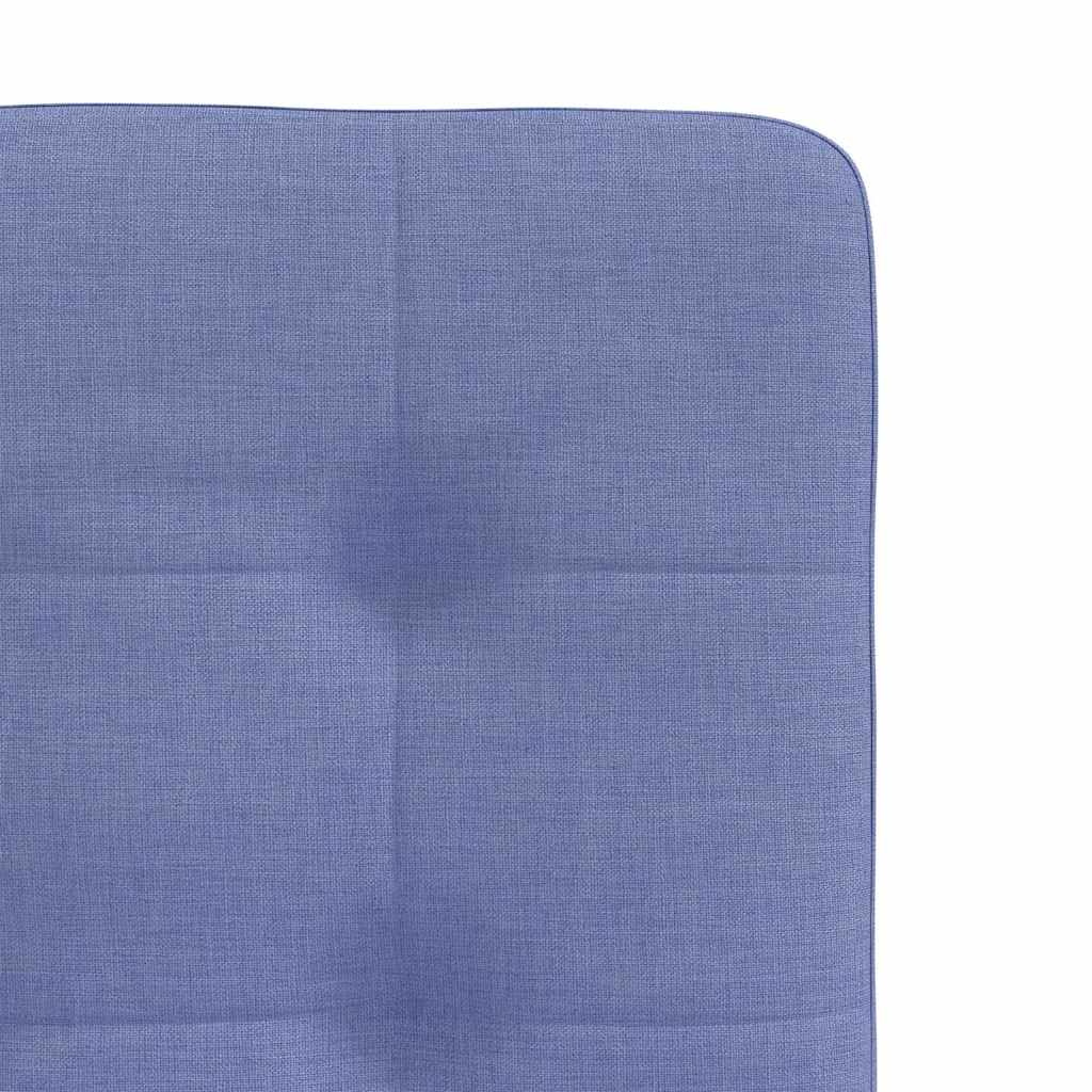 vidaXL Krzesła do jadalni 2 szt. Jeans Niebieski Tkanina