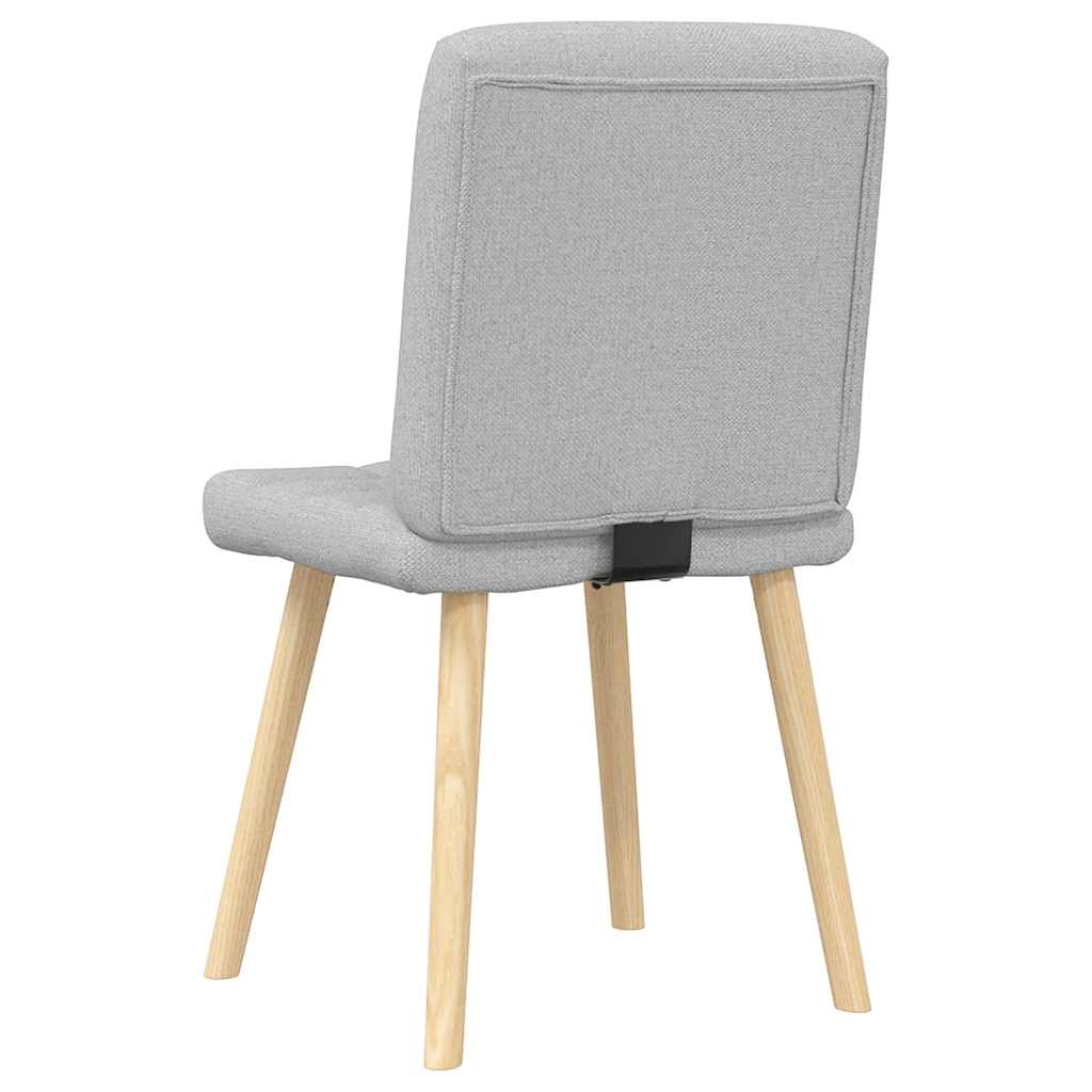 vidaXL Krzesła do jadalni 2 szt. Tkanina Cloud Grey