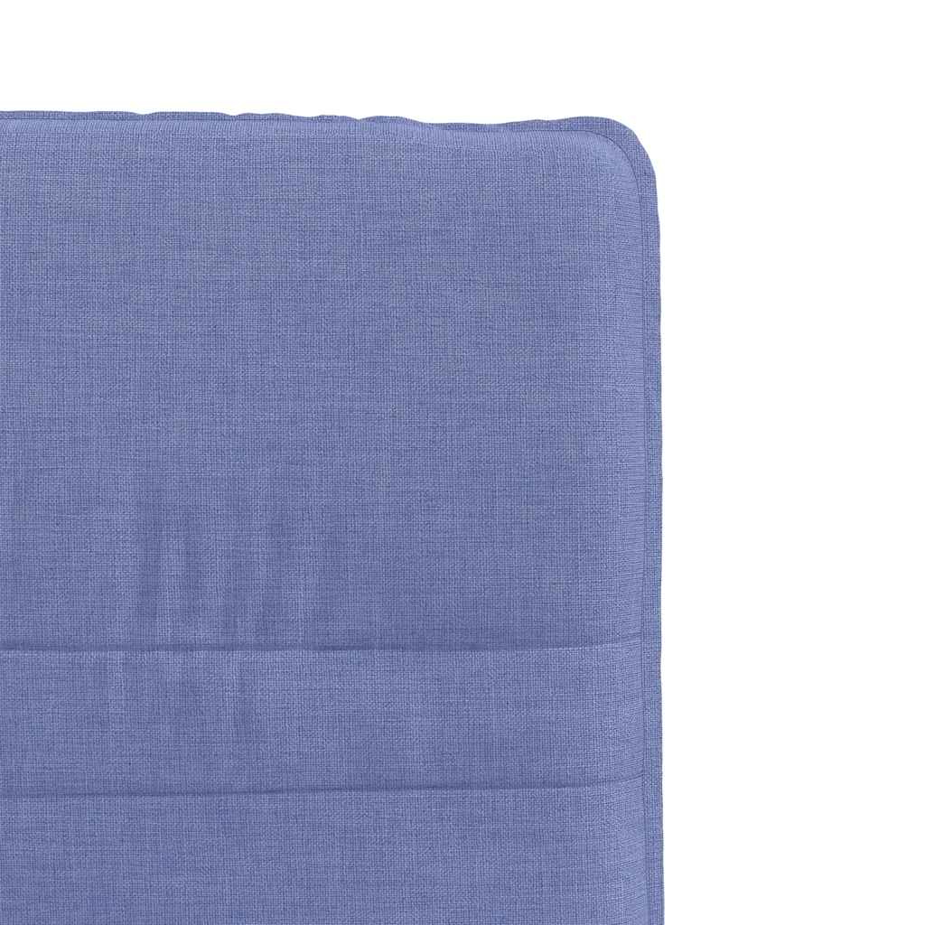 vidaXL Krzesła do jadalni 2 szt. Jeans Niebieski Tkanina