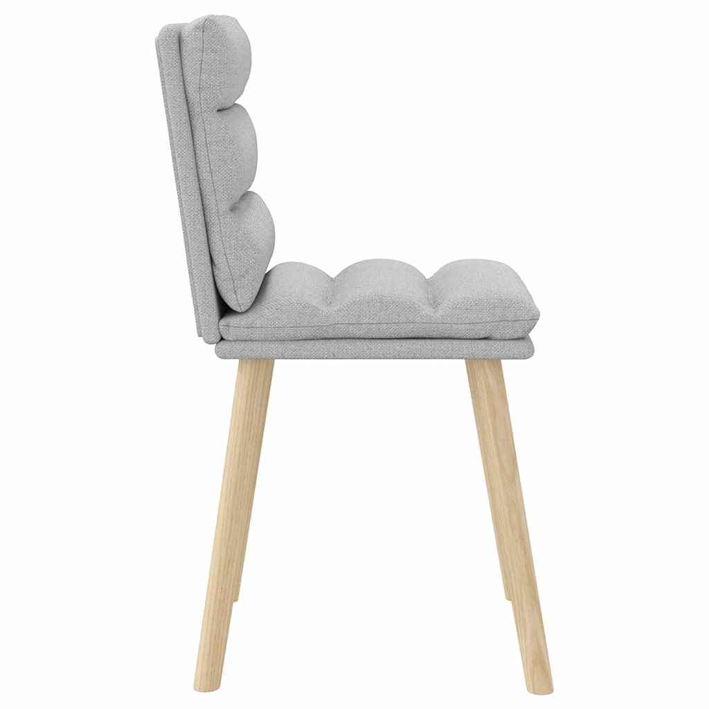 vidaXL Krzesła do jadalni 2 szt. Tkanina Cloud Grey