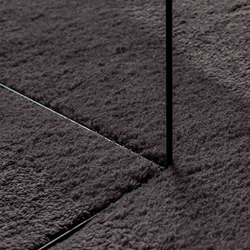 vidaXL Dywan HUARTE antracytowy 80 x 150 cm 100% poliester
