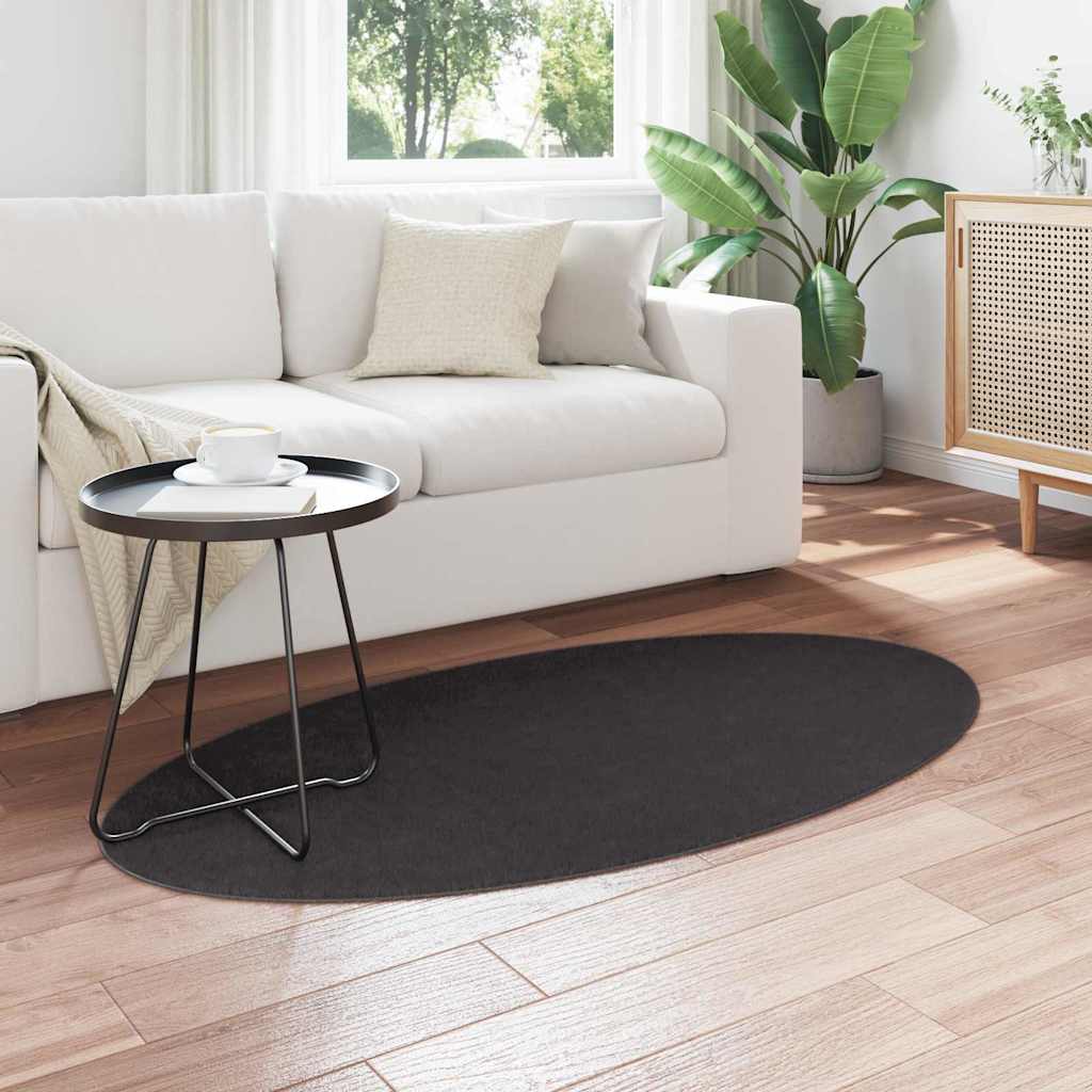 vidaXL Dywan HUARTE antracytowy 80 x 150 cm 100% poliester