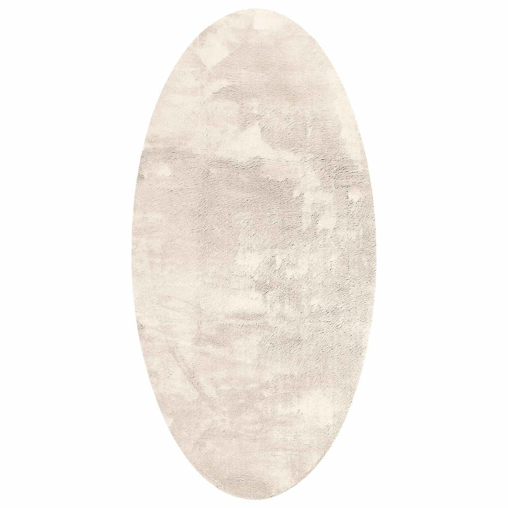 vidaXL Dywany pokojowe Owalny HUARTE Beżowy 100 x 200 cm