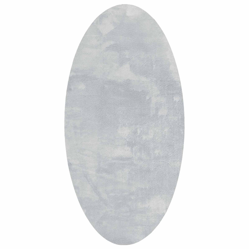 vidaXL Dywany pokojowe Owalny HUARTE Szary 80 x 150 cm 100% poliester