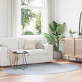 vidaXL Dywany pokojowe Owalny HUARTE Szary 160 x 230 cm 100% poliester