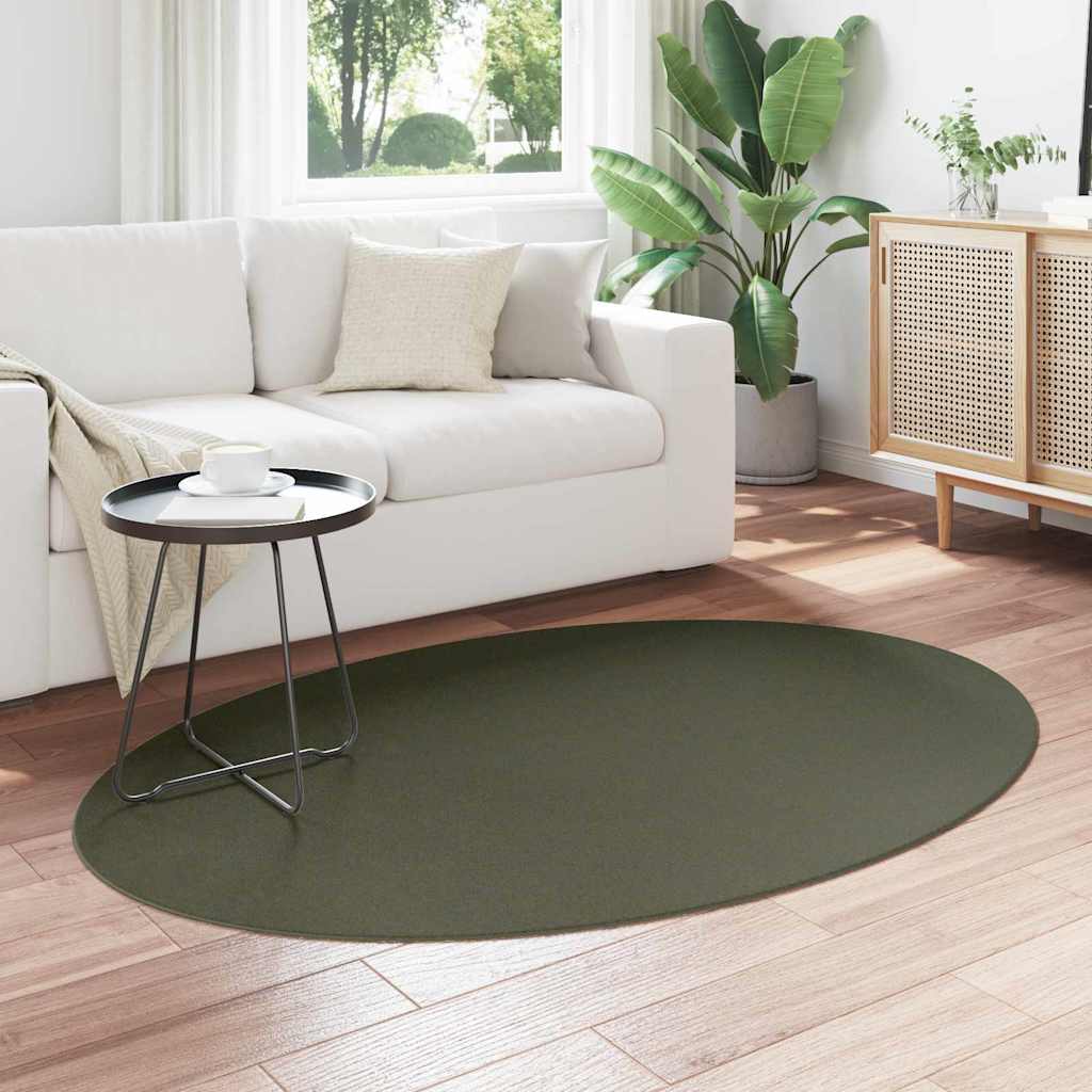 vidaXL Dywany pokojowe HUARTE Zielony leśny 170 x 120 cm