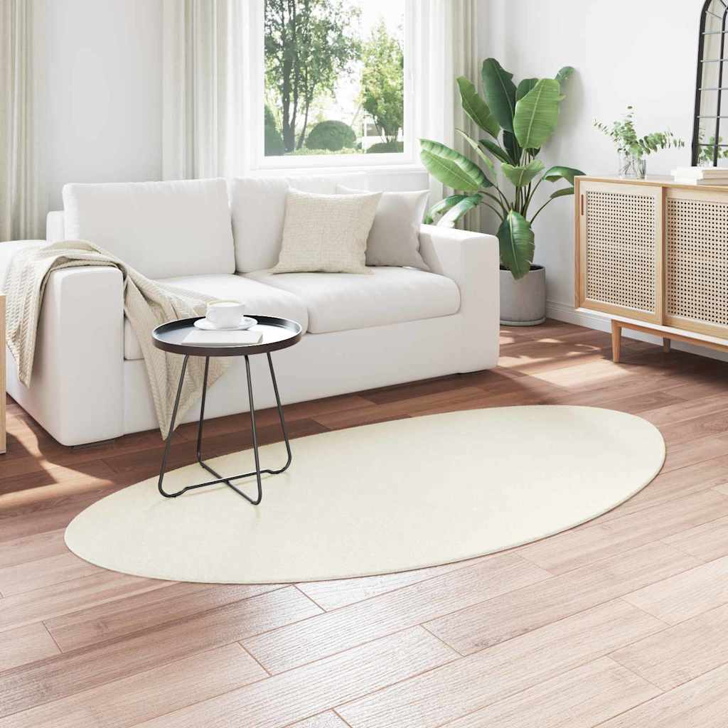 vidaXL Dywany pokojowe HUARTE Kremowy 80 x 150 cm Poliester