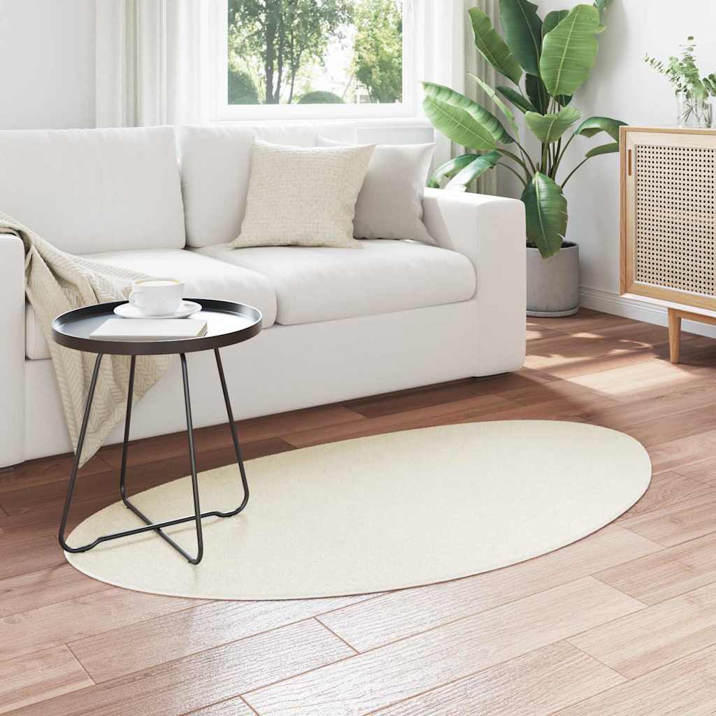 vidaXL Dywany pokojowe HUARTE Kremowy 160 x 230 cm Poliester