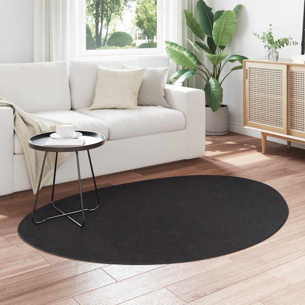 vidaXL Dywany pokojowe HUARTE Czarny 120 x 170 cm Poliester