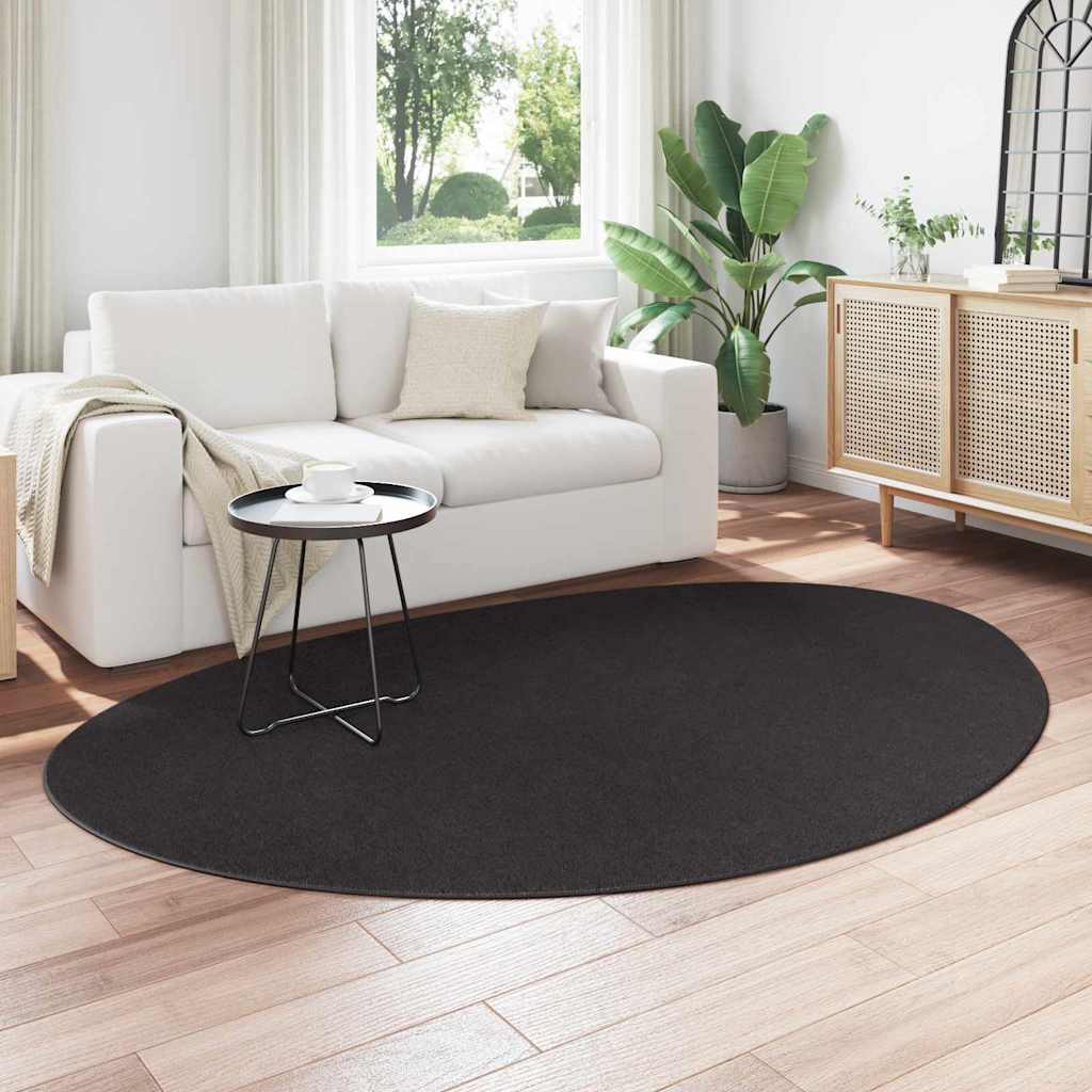 vidaXL Dywan HUARTE Czarny 160 x 230 cm Poliester