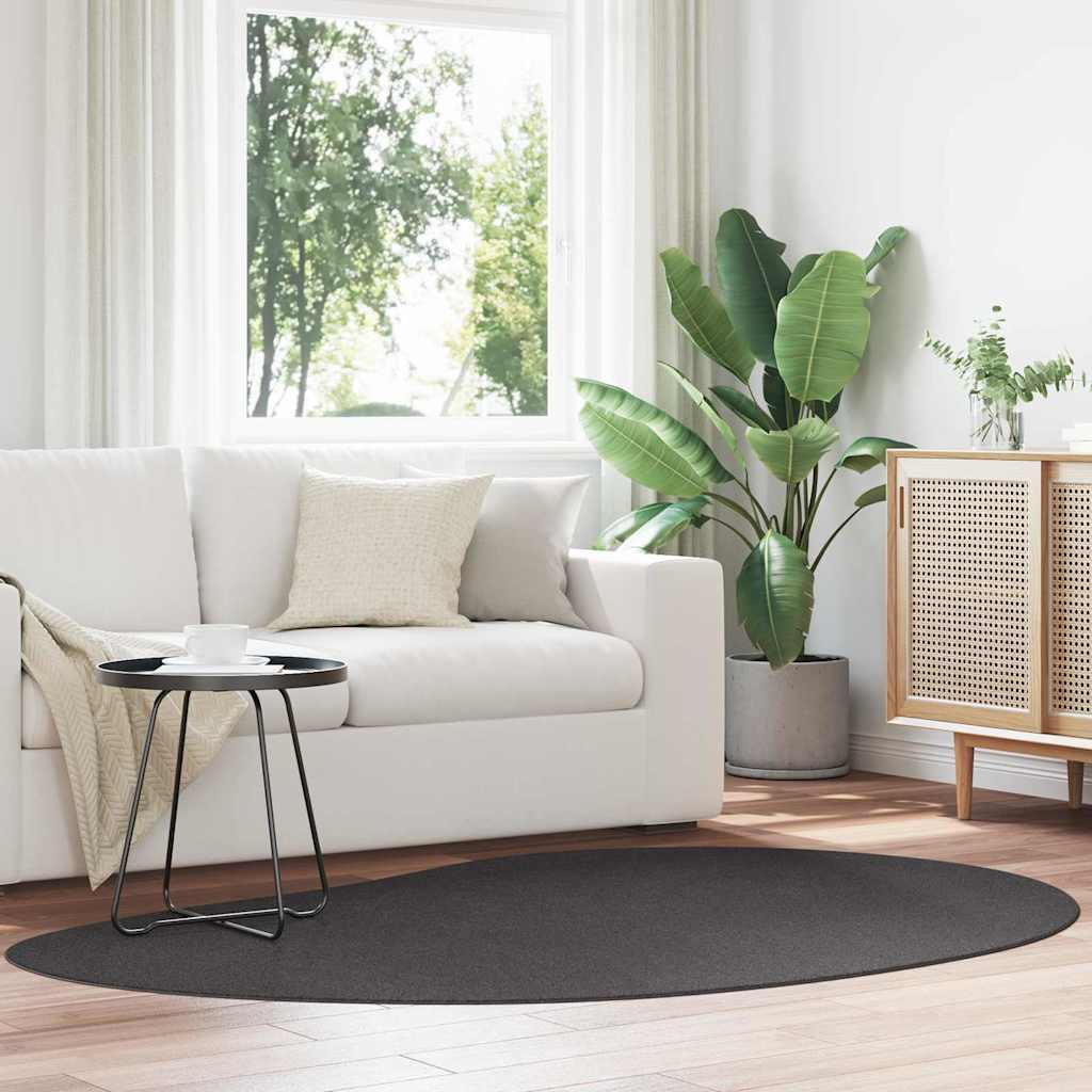 vidaXL Dywan HUARTE antracytowy 140 x 200 cm Poliester
