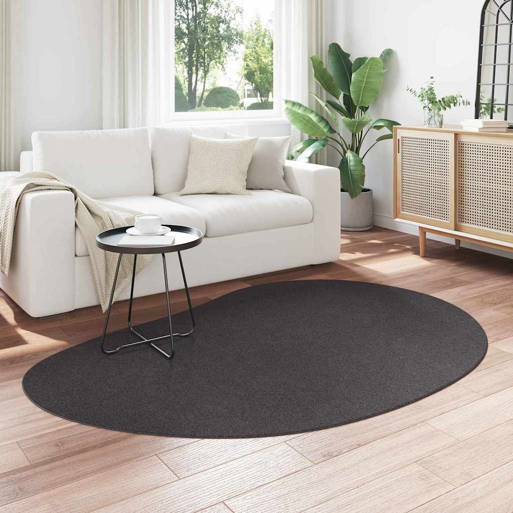 vidaXL Dywan HUARTE antracytowy 140 x 200 cm Poliester