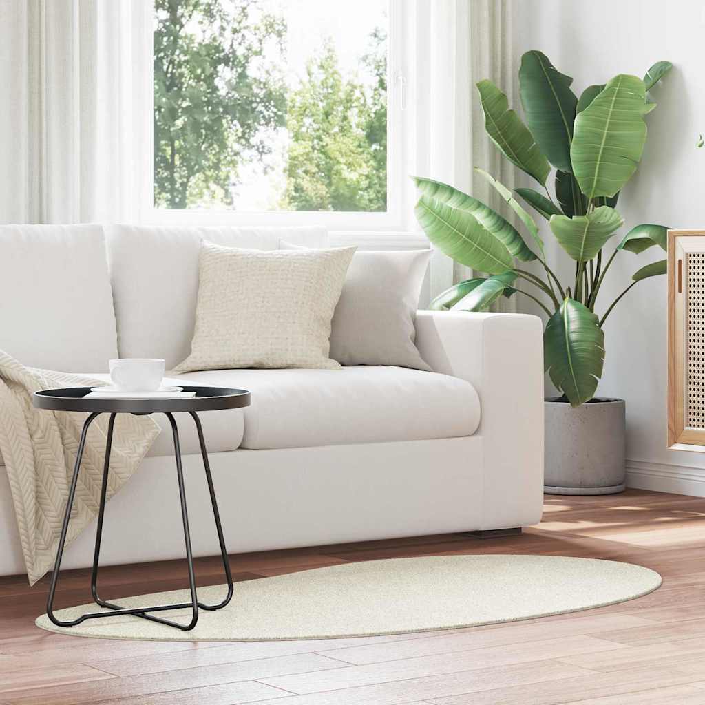 vidaXL Dywany pokojowe HUARTE Kremowy 80 x 150 cm Poliester