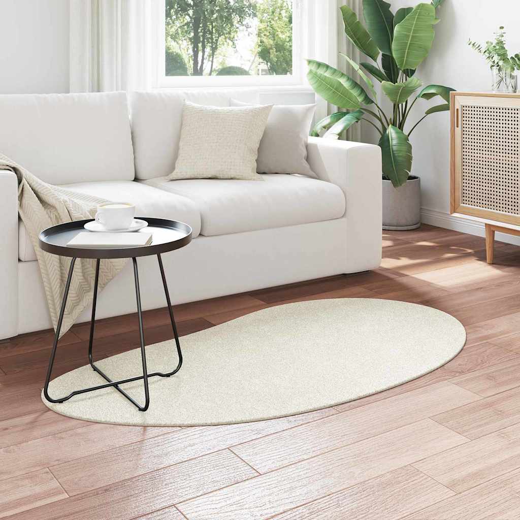 vidaXL Dywany pokojowe HUARTE Kremowy 80 x 150 cm Poliester