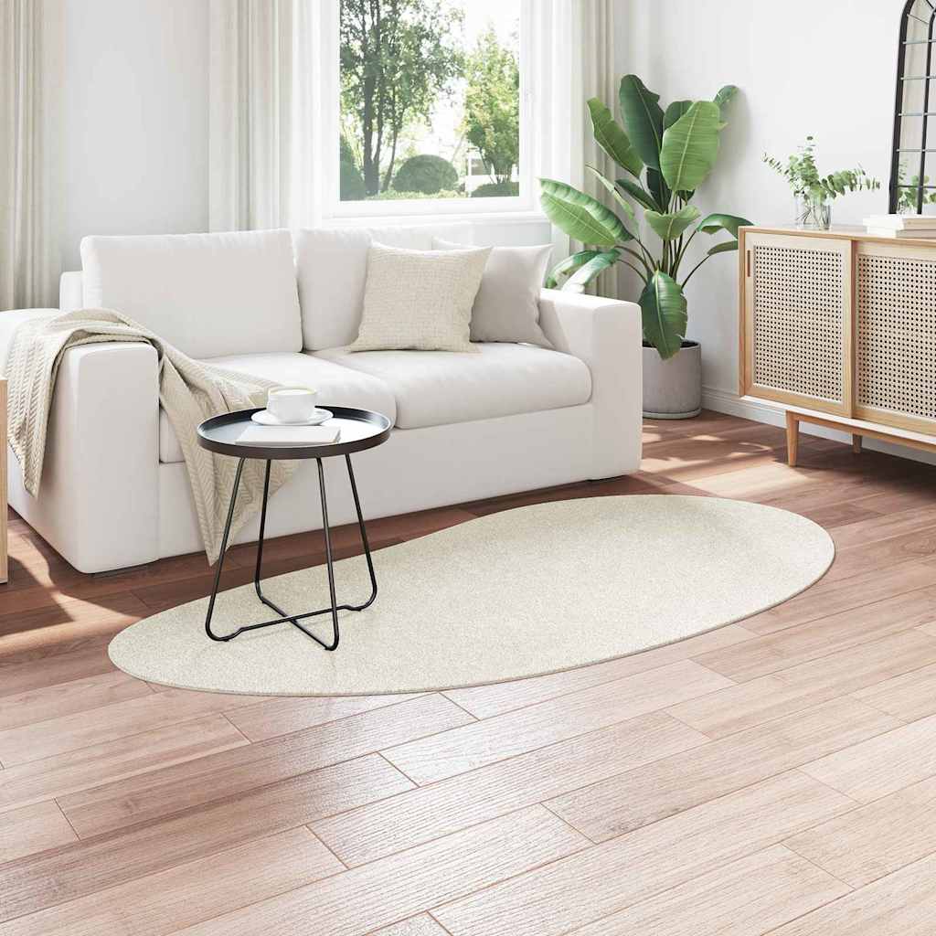 vidaXL Dywany pokojowe HUARTE Kremowy 100 x 200 cm Poliester