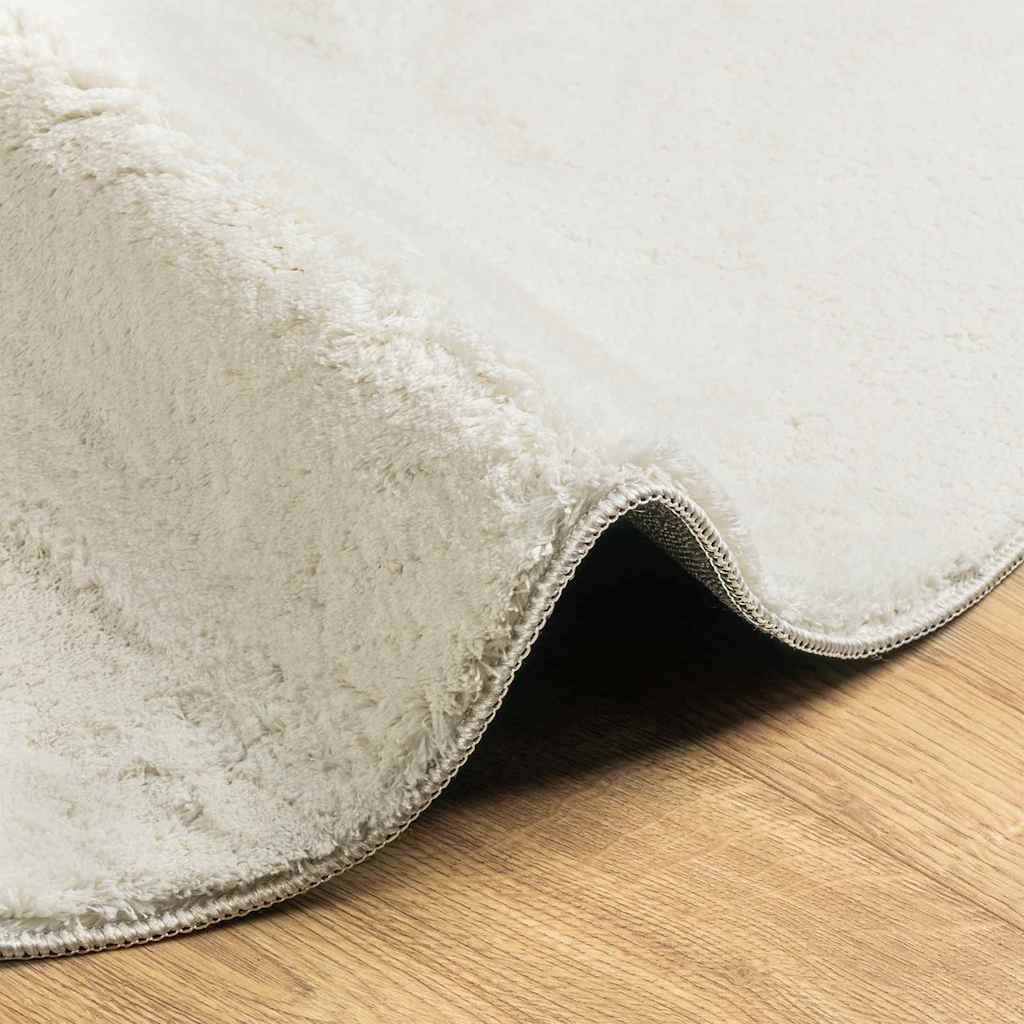 vidaXL Dywany pokojowe HUARTE Kremowy 140 x 200 cm Poliester