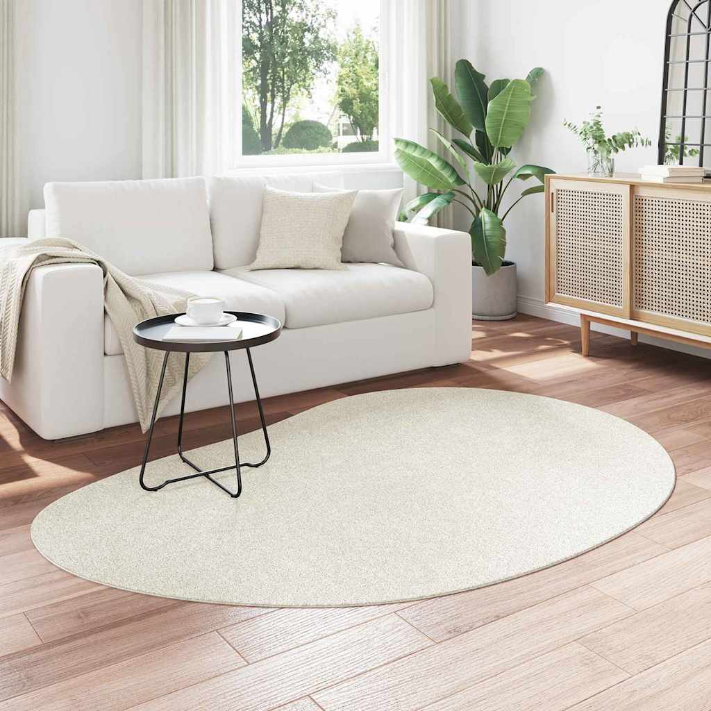 vidaXL Dywany pokojowe HUARTE Kremowy 140 x 200 cm Poliester