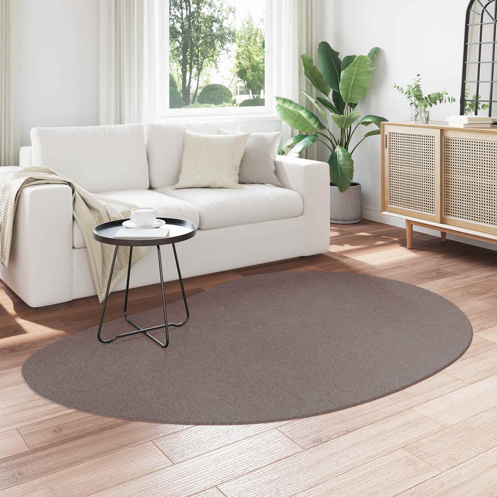 vidaXL Dywany pokojowe HUARTE piaskowy 140 x 200 cm Poliester