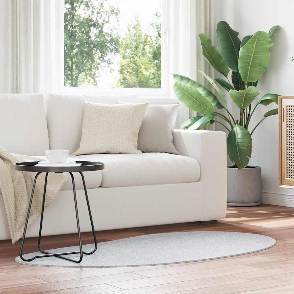 vidaXL Dywany pokojowe HUARTE Szary 80 x 150 cm Poliester