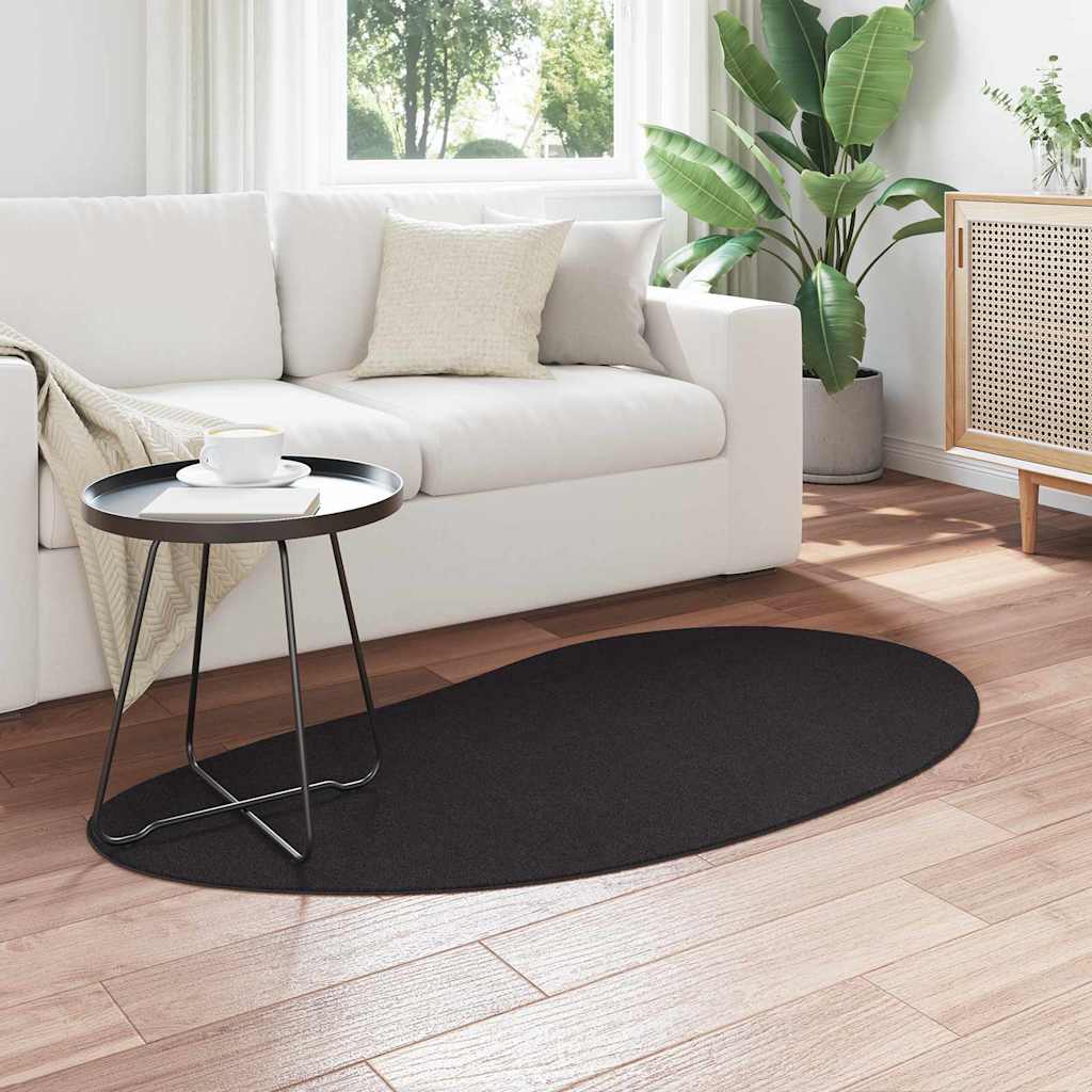 vidaXL Dywan HUARTE Czarny 80 x 150 cm Poliester