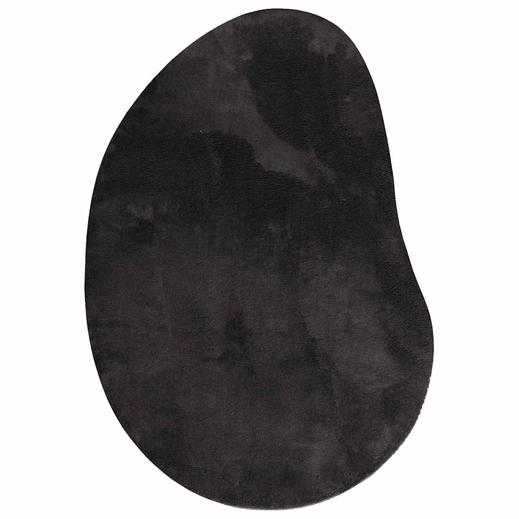 vidaXL Dywany pokojowe HUARTE Czarny 100 x 200 cm Poliester