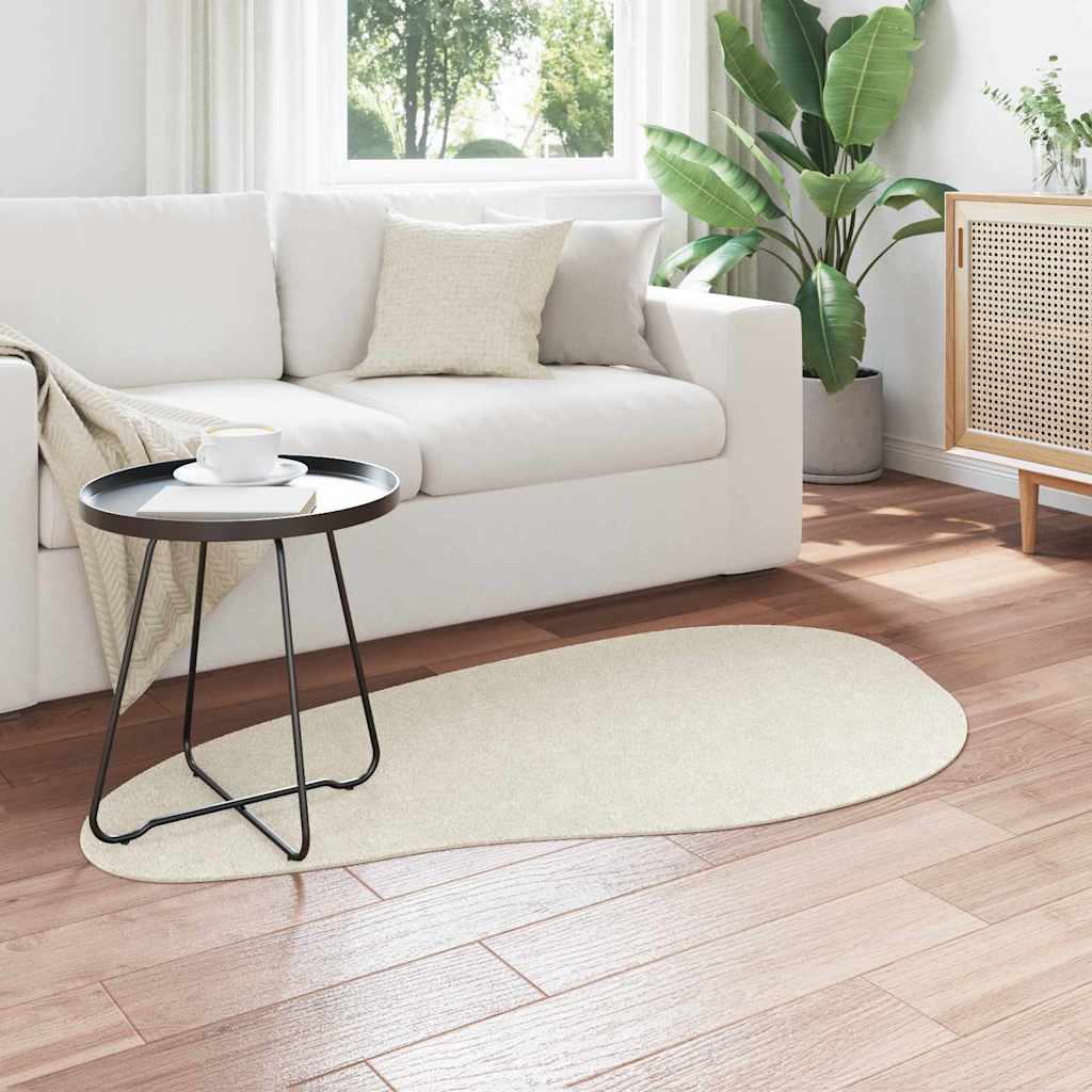 vidaXL Dywany pokojowe HUARTE Kremowy 80 x 150 cm Poliester