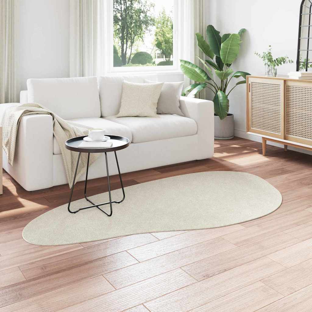 vidaXL Dywany pokojowe HUARTE Kremowy 100 x 200 cm Poliester