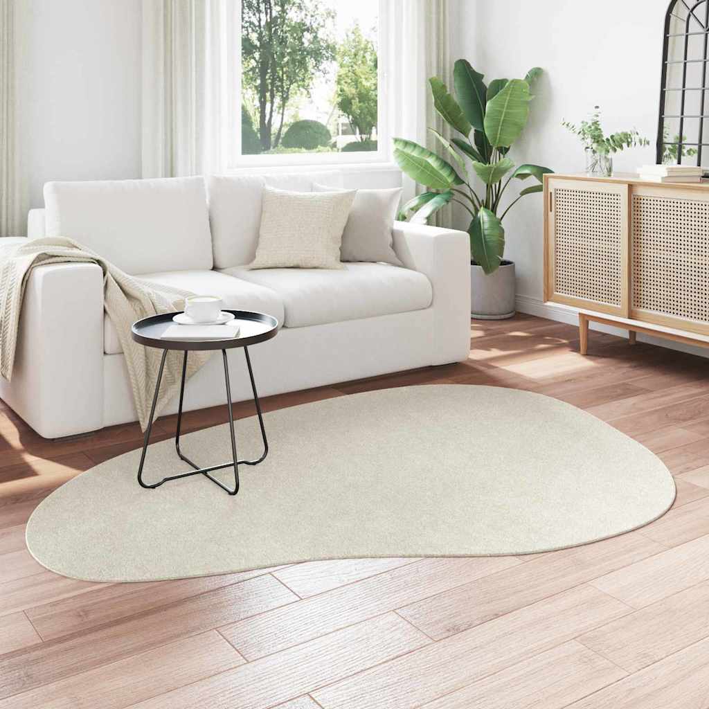 vidaXL Dywany pokojowe HUARTE Kremowy 140 x 200 cm Poliester