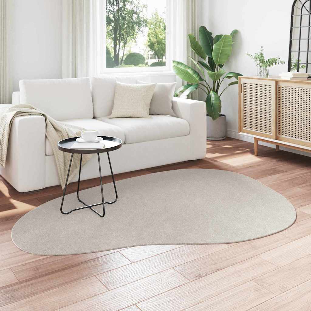 vidaXL Dywan HUARTE piaskowy 140 x 200 cm Poliester