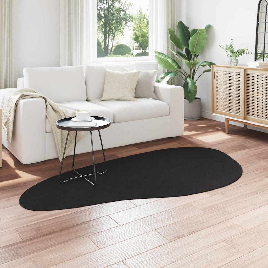 vidaXL Dywany pokojowe HUARTE Czarny 100 x 200 cm Poliester