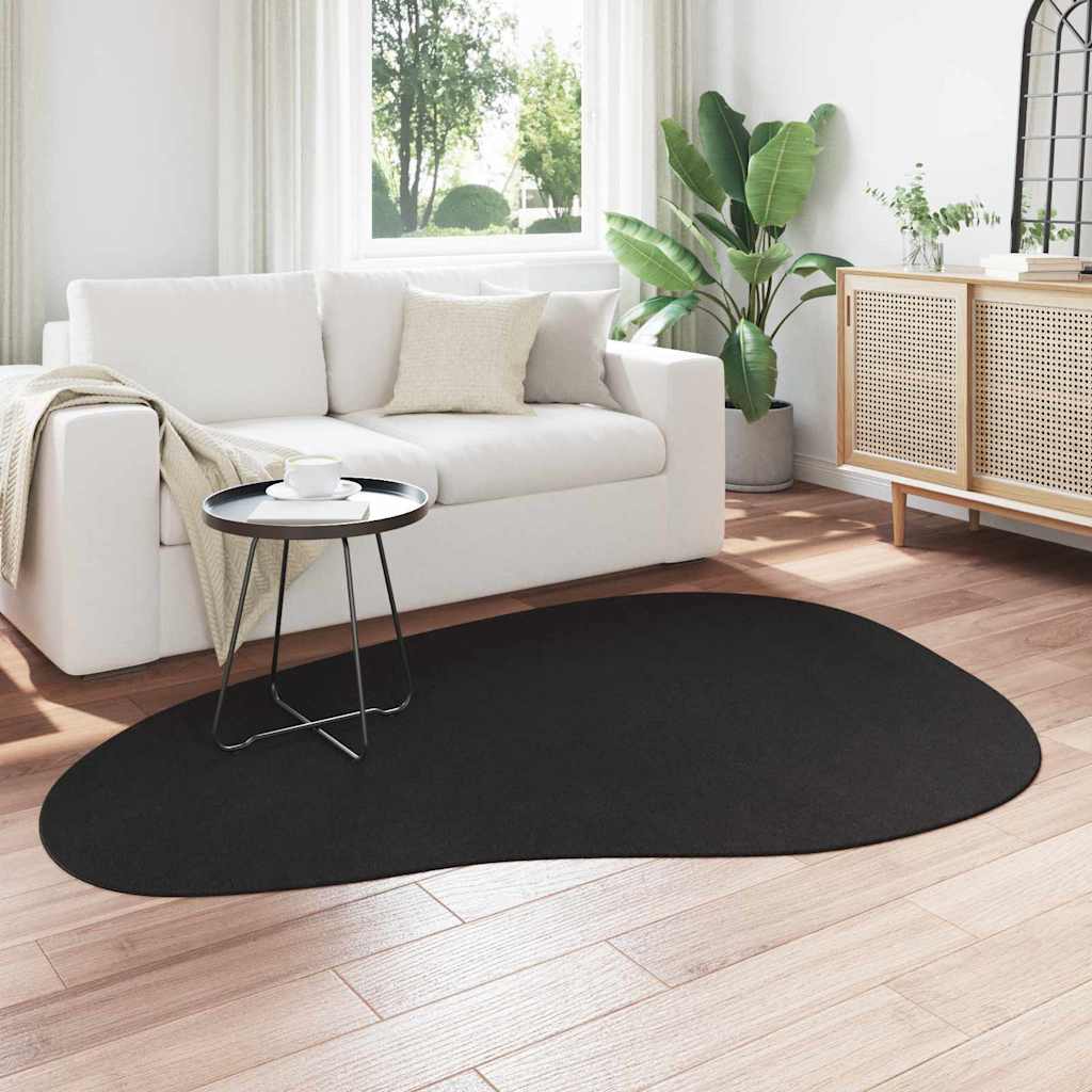 vidaXL Dywany pokojowe HUARTE Czarny 140 x 200 cm Poliester