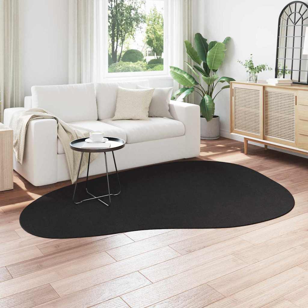 vidaXL Dywany pokojowe HUARTE Czarny 160 x 230 cm Poliester