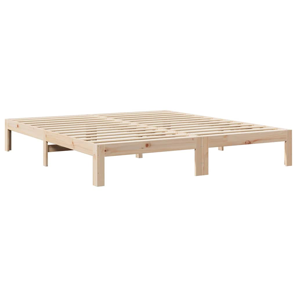 vidaXL Rama łóżka bez materaca, 180x200 cm, lite drewno sosnowe