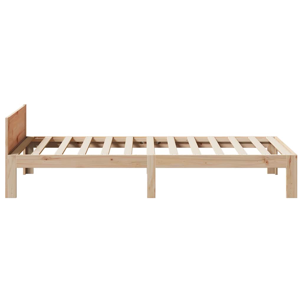 vidaXL Rama łóżka bez materaca, 90x200 cm, lite drewno sosnowe