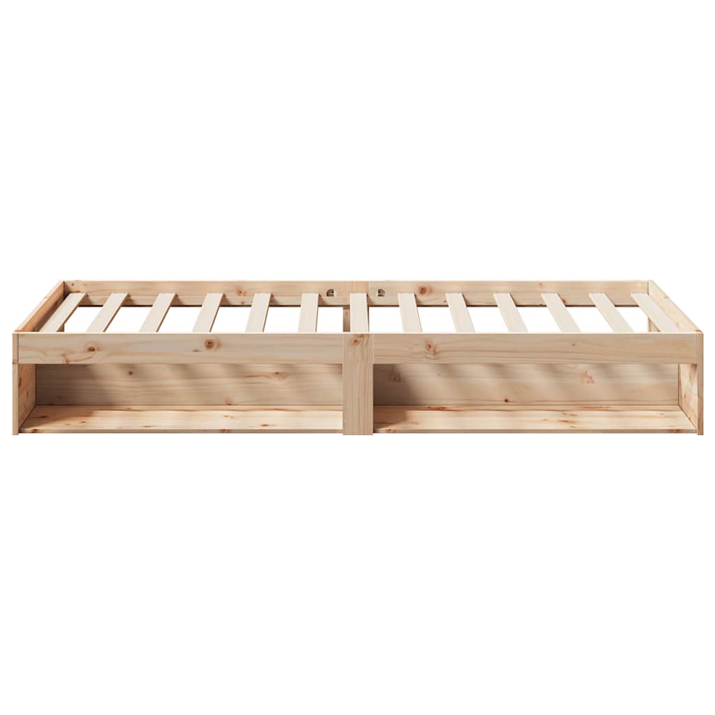 vidaXL Łóżko dzienne bez materaca, 90x200 cm, lite drewno sosnowe