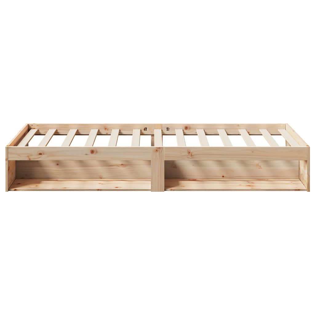 vidaXL Łóżko dzienne bez materaca 75x190 cm lite drewno sosnowe