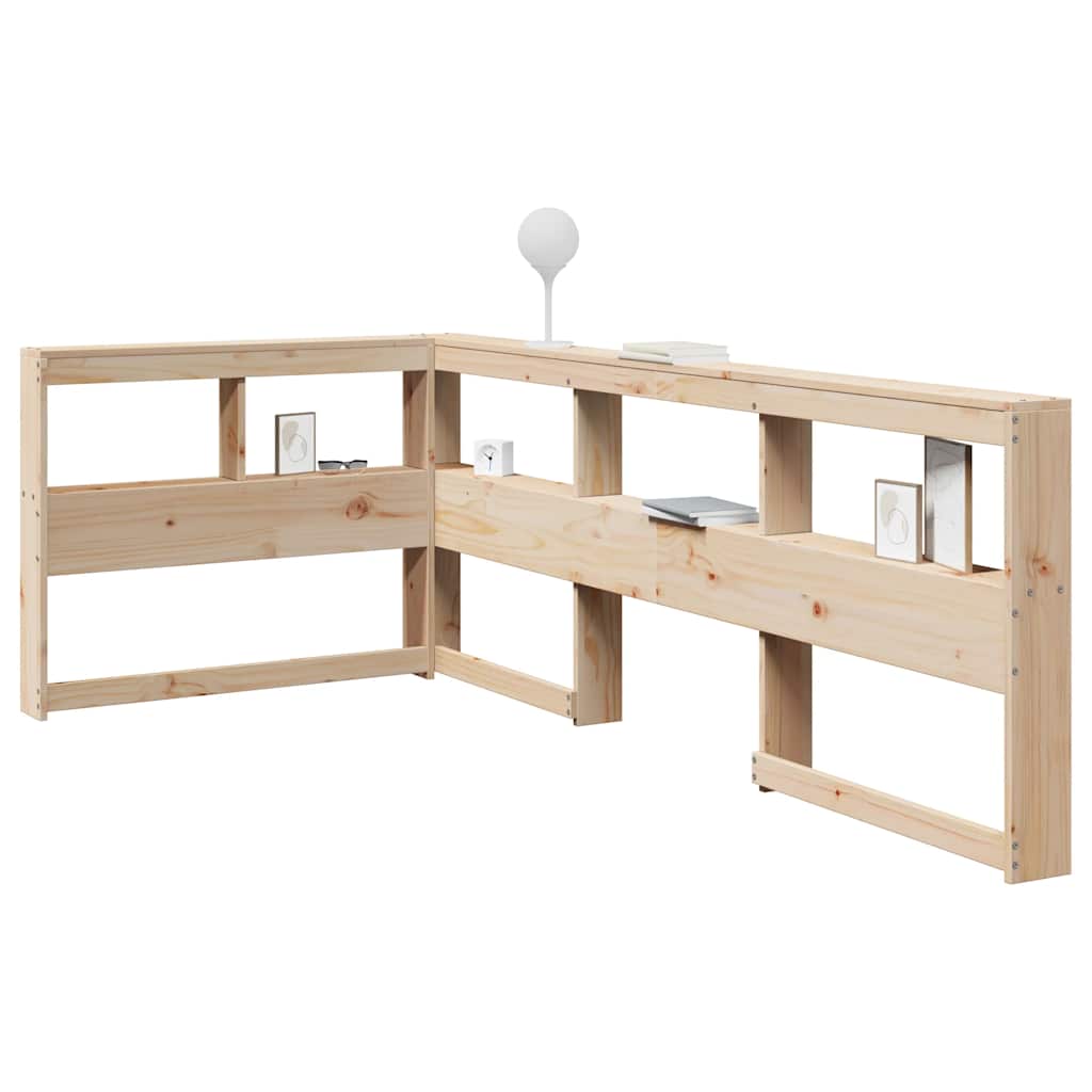 vidaXL Regał na książki z zagłówkiem, 80 cm, lite drewno sosnowe
