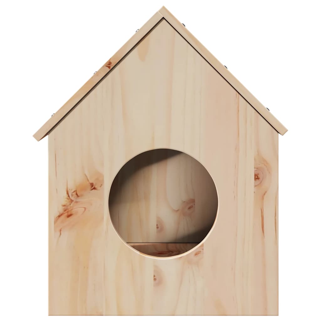 vidaXL Domek dla kota, 41x50x50 cm, lite drewno sosnowe