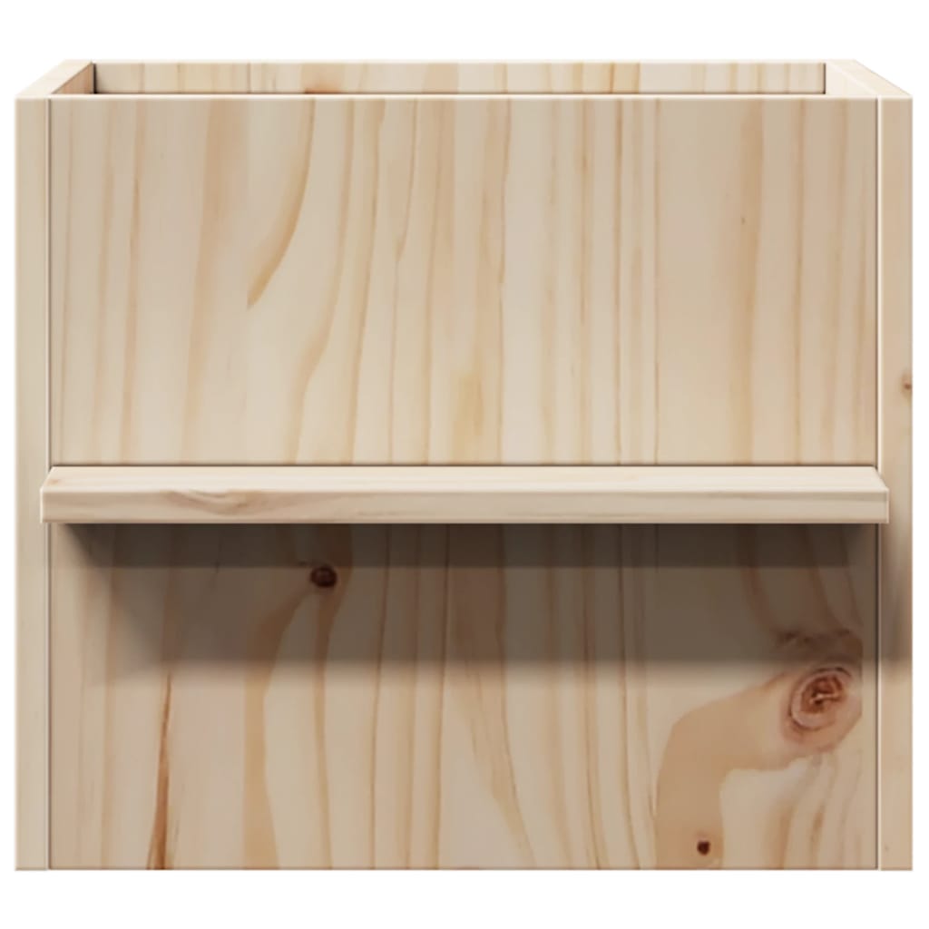 vidaXL Domek dla kota, 51x35x30 cm, lite drewno sosnowe