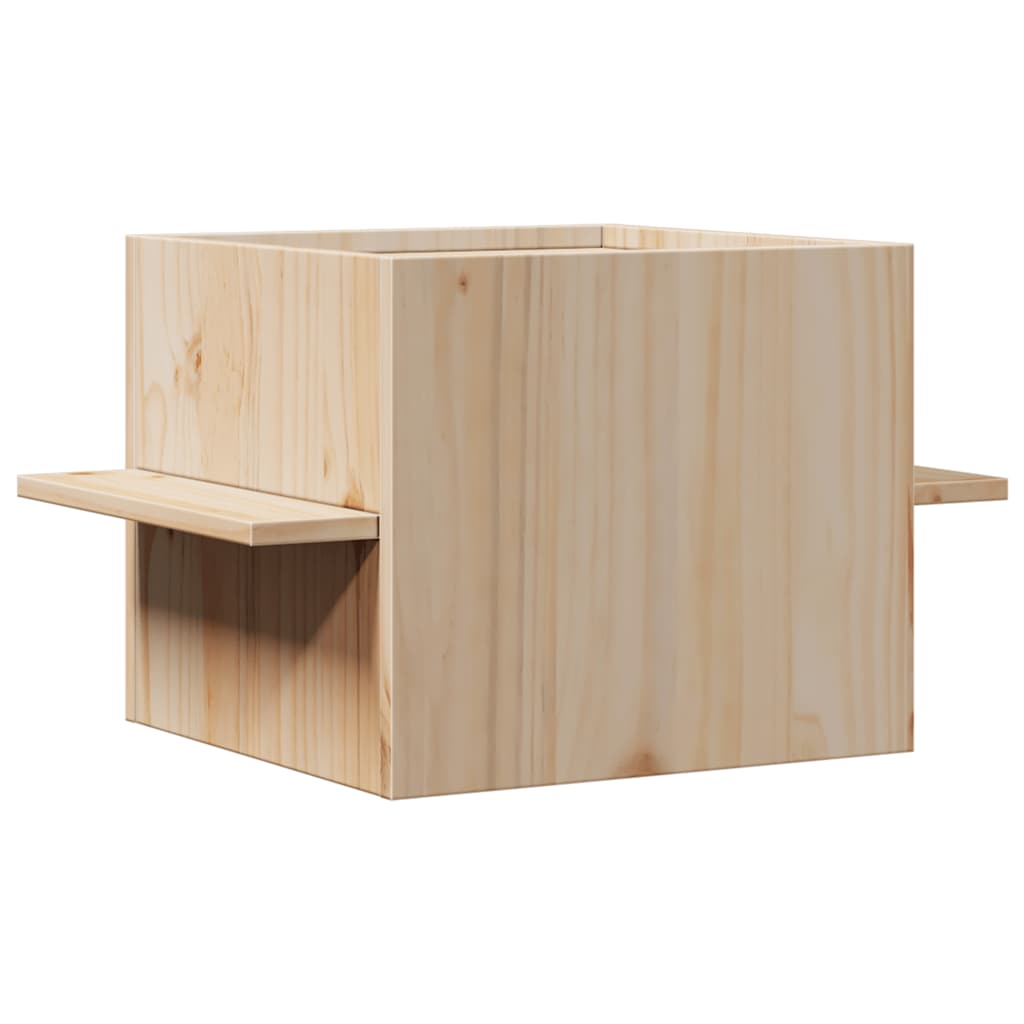 vidaXL Domek dla kota, 51x35x30 cm, lite drewno sosnowe