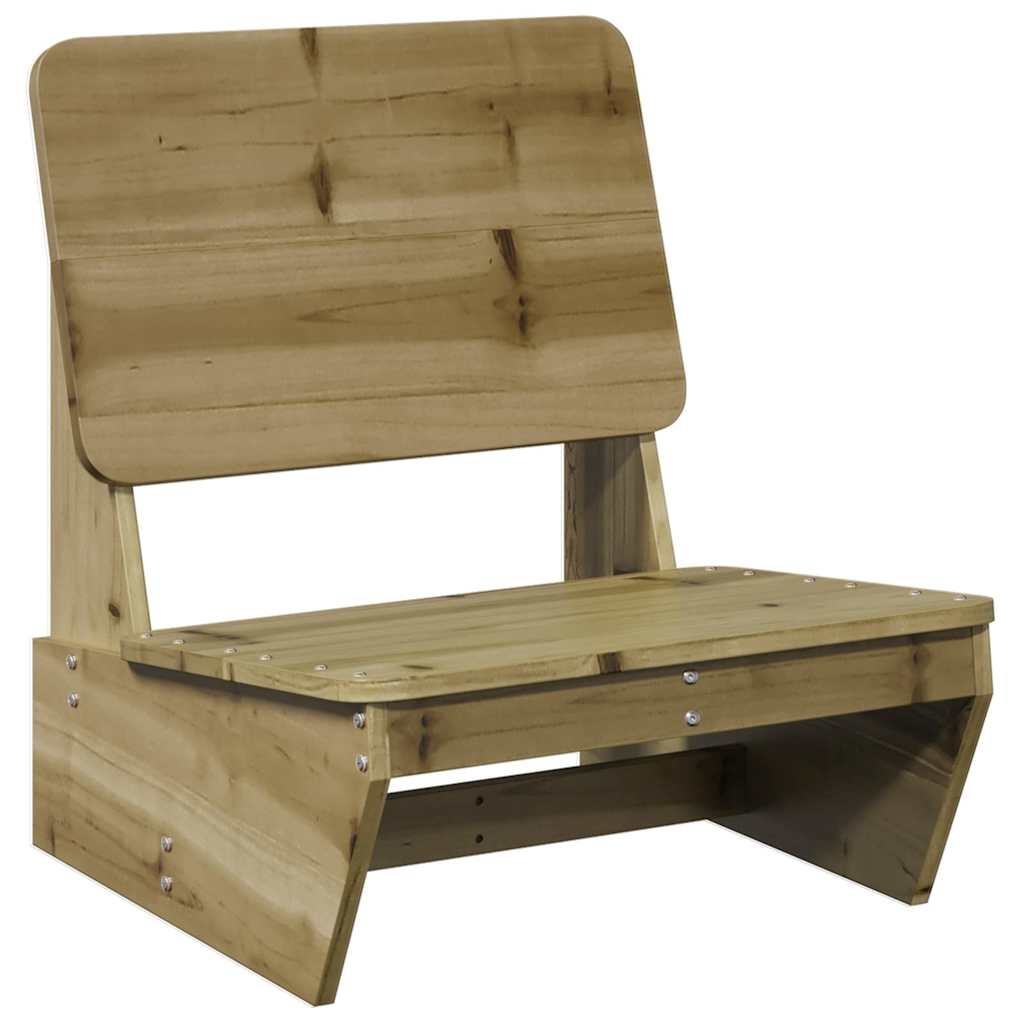 vidaXL Krzesła ogrodowe 2 szt. 60x64x70,5 cm Drewno impregnowane Sosna