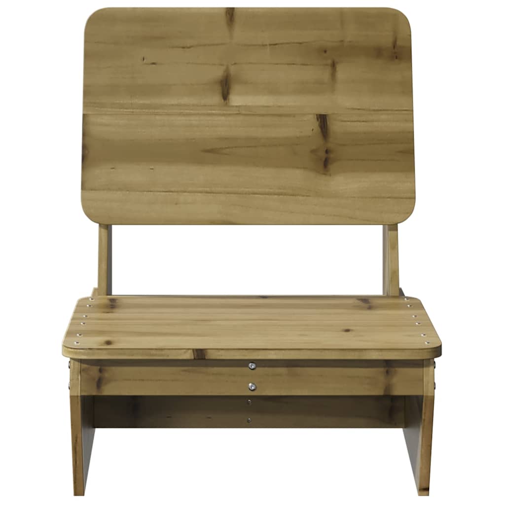 vidaXL Krzesła ogrodowe 2 szt. 60x64x70,5 cm Drewno impregnowane Sosna