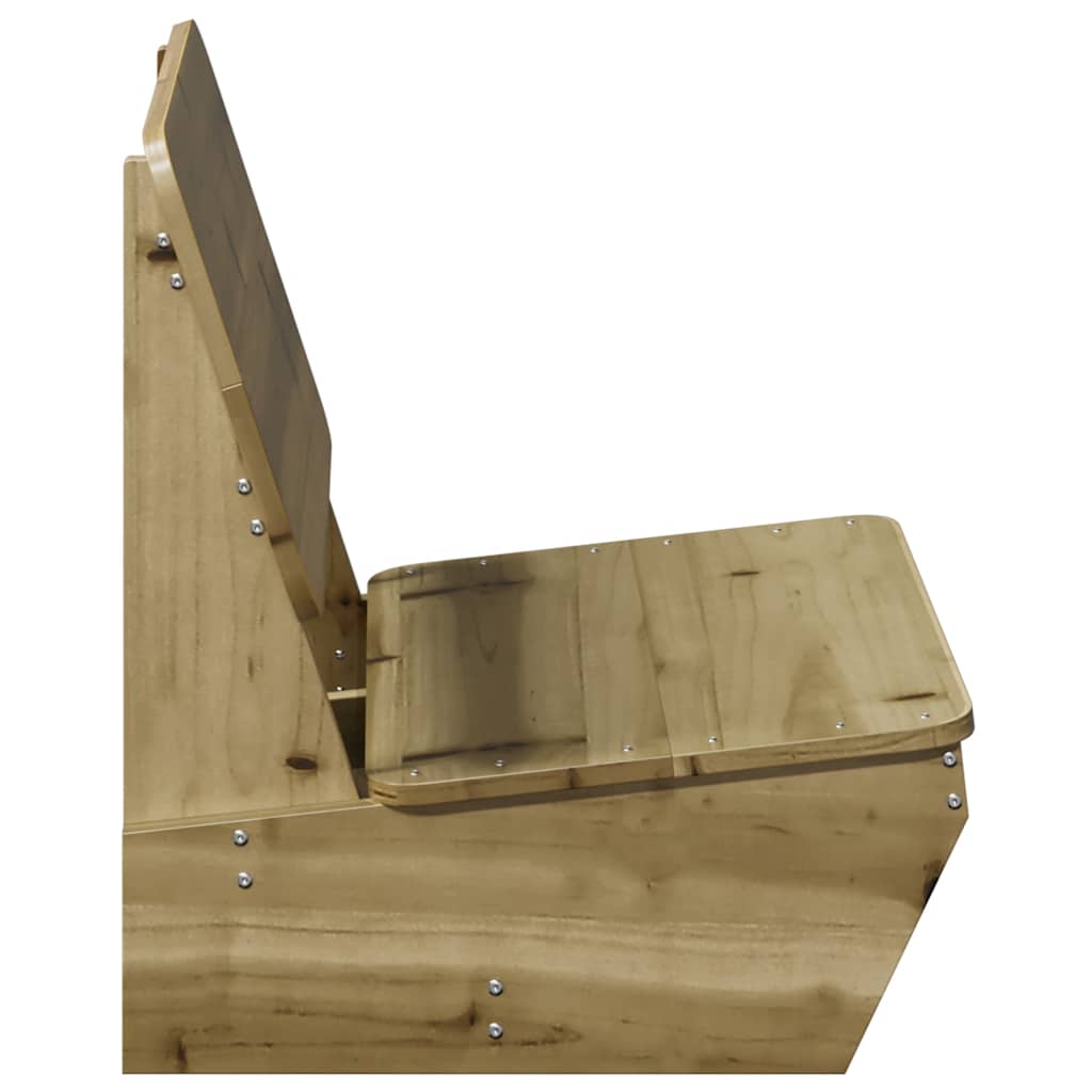 vidaXL Krzesła ogrodowe 2 szt. 60x64x70,5 cm Drewno impregnowane Sosna