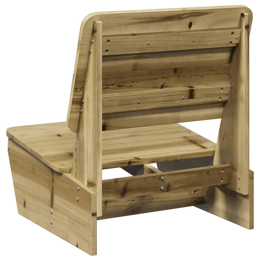 vidaXL Krzesła ogrodowe 2 szt. 60x64x70,5 cm Drewno impregnowane Sosna